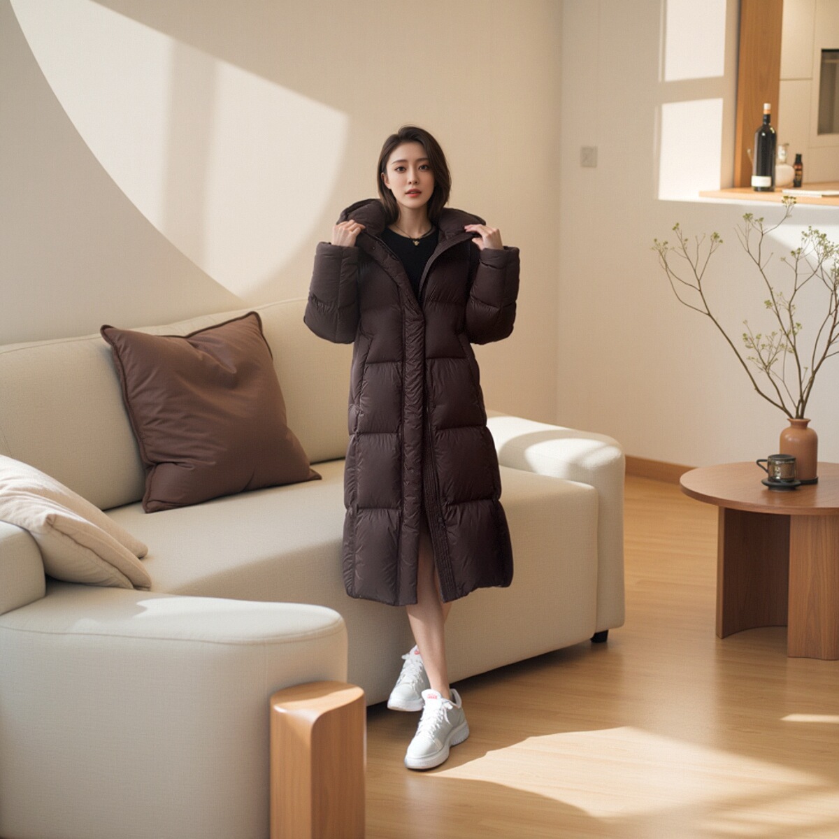 超轻超柔泡芙防水长款爆款羽绒服