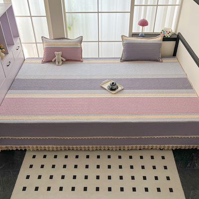 定做高端纯棉榻榻米床盖 全棉防滑A类夹棉四季通用 大炕专用床单