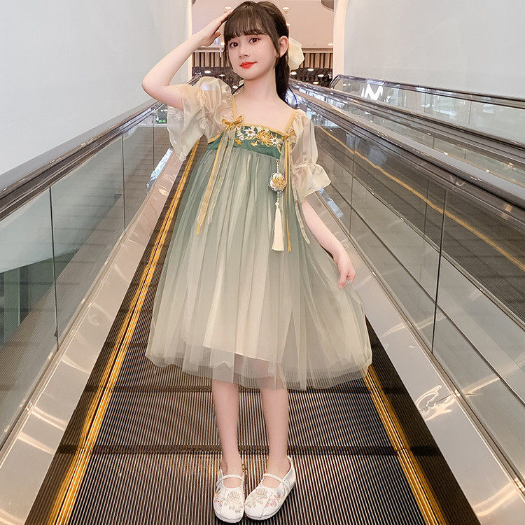 女童汉服连衣裙2026新款夏装儿童超仙糯米公主裙女孩国风夏季裙子