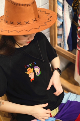 美式情侣装竹节棉舒服