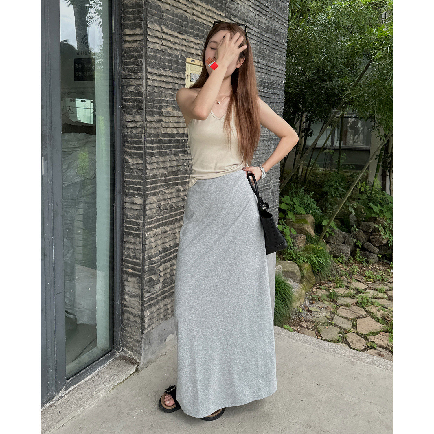 懒人半裙半身裙女2025新
