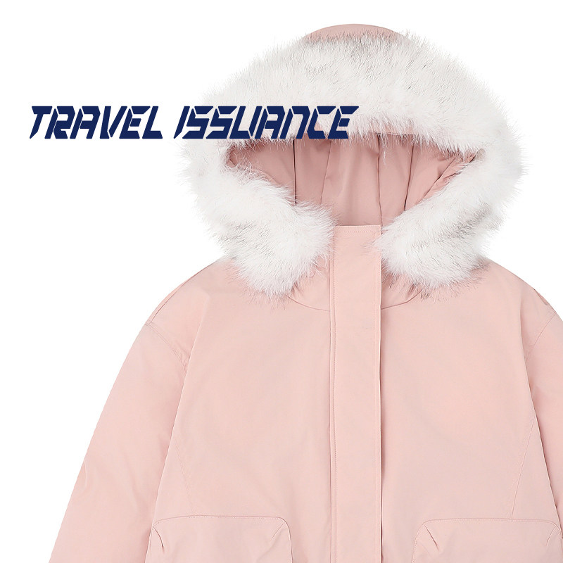 TRAVEL ISSUANCE 在等候着 新款宽松纯色毛领连帽棉衣加厚外套女,女装/女士精品,棉衣/棉服,淘宝优惠券,粉丝福利购,淘宝优惠卷