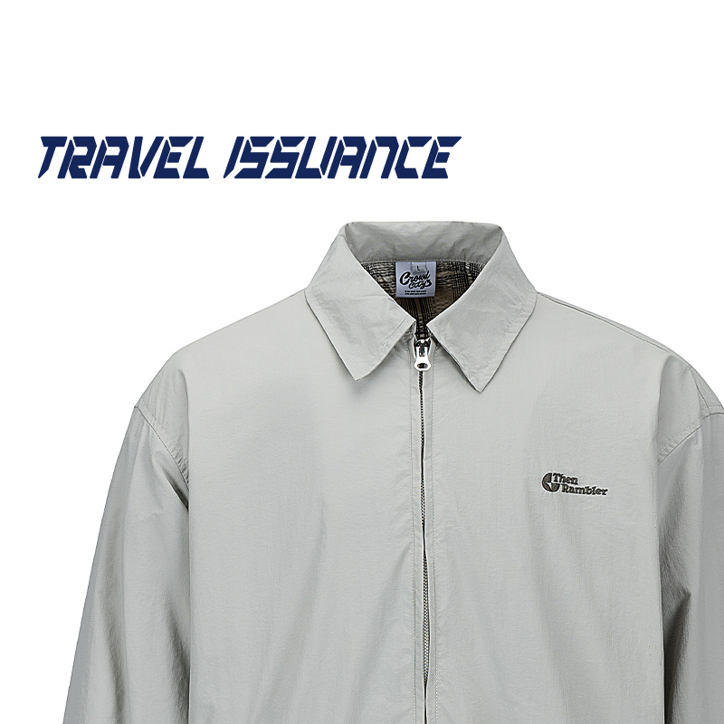 翻领男女宽松格纹夹克外套BF