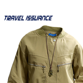 无人在意 TRAVEL ISSUANCE 复古vintage拉链带口袋宽松夹克外套女