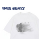 TRAVEL T恤BF 痞帅字母宽松圆领百搭男女短袖 ISSUANCE 务实且理想