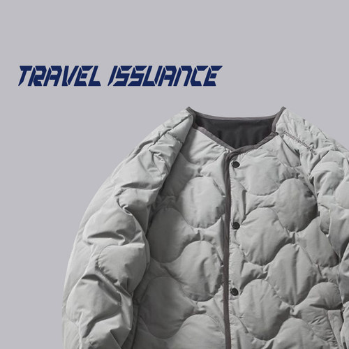 双面穿绗缝内胆式羽绒服