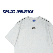 TRAVEL T恤男女潮牌 小众宽松休闲圆领百搭短袖 ISSUANCE 要几分熟