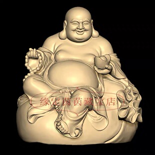 定制花椒木降龙木弥勒佛坐像办公室客厅门口玄关摆件装饰摆设实木