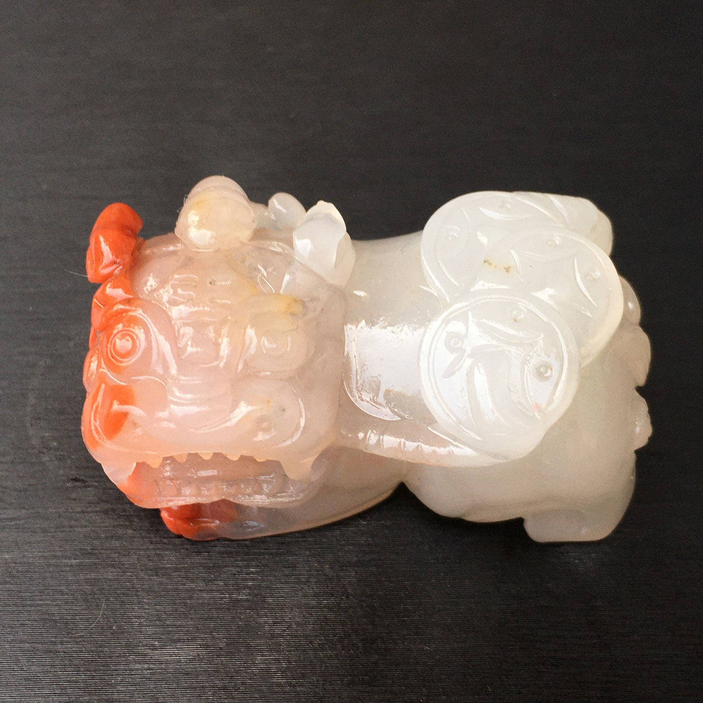 云南纯天然黄龙玉霸王貔貅阴阳眼招财进宝男女款手把件挂件