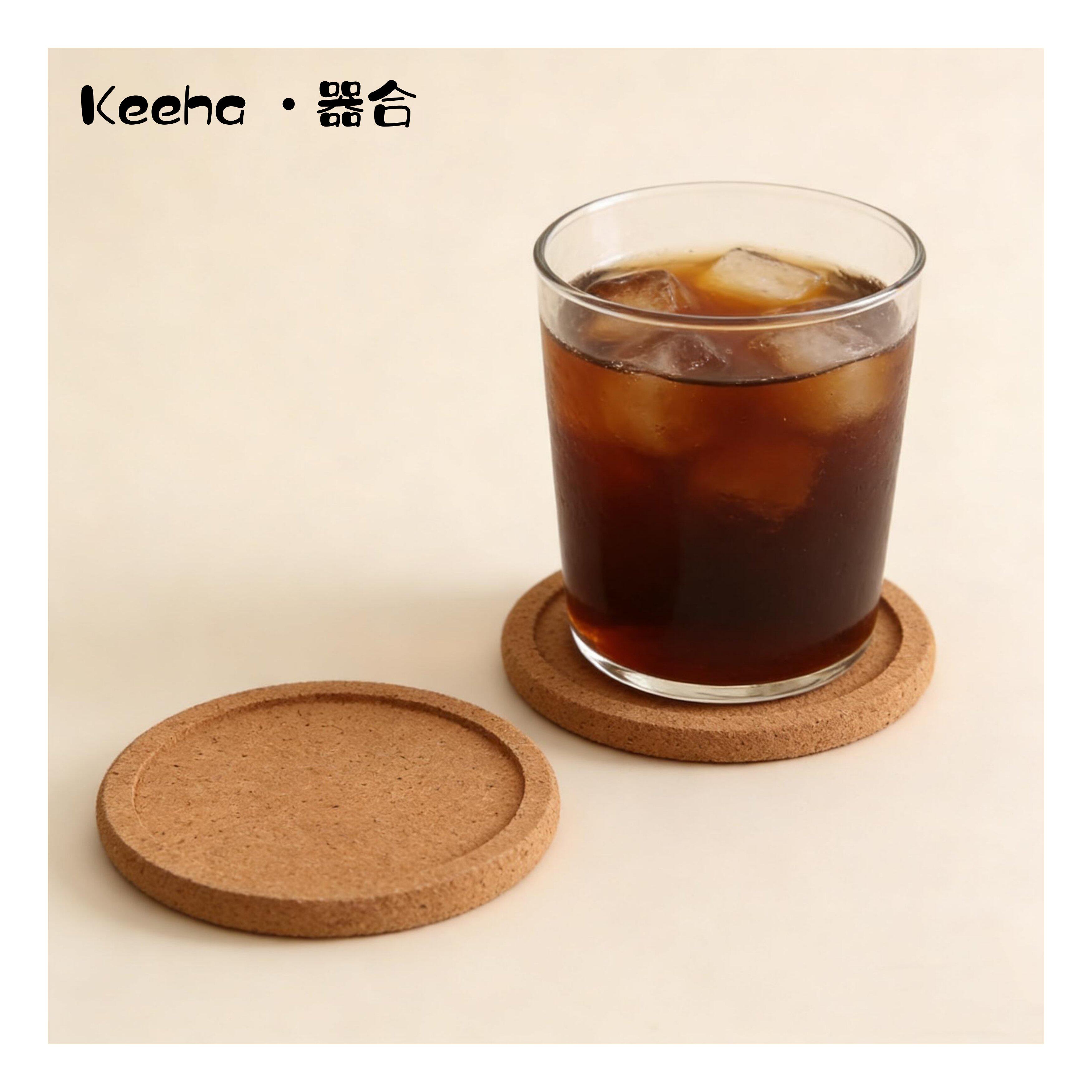 防烫圆形杯垫软木防滑杯盘垫吸水防滑软木垫百搭碗碟防高温餐桌垫