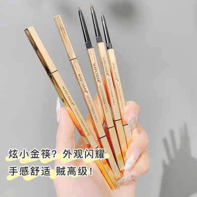 美茜儿小金钻眉笔双头自动旋转极细防水不脱色持久根根分明正品女