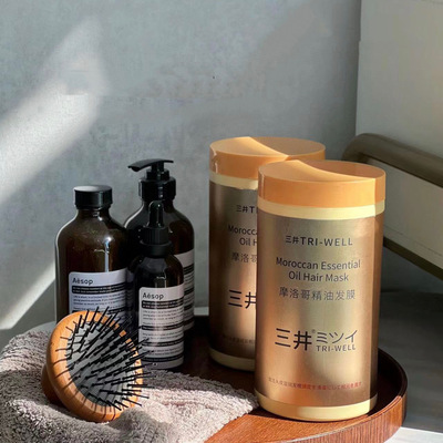 新款日本三井摩洛哥发膜精华液倒膜护发素养发修复毛躁滋润发质