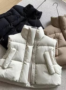 冬季短款立领显瘦保暖棉服马甲