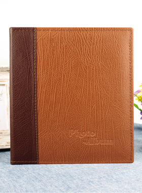 广美精美皮革5R160张7寸相册影集插页家庭宝宝成长记录photoalbum