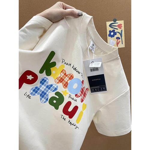 甜美风韩版印花短袖t恤