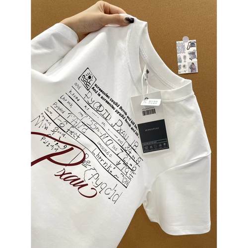 美式复古印花短袖T恤女