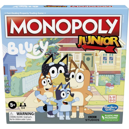 布鲁伊主题儿童版大富翁冒险之旅桌面家庭游戏益智玩具正版 Bluey