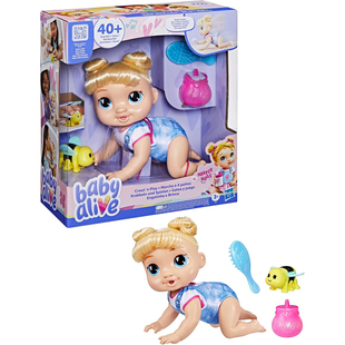 Alive Crawl Baby 寶寶嬰兒娃娃仿真爬行著替可愛聲音互動玩具正版