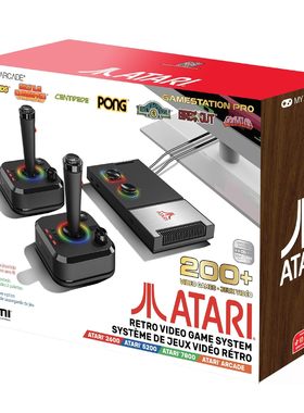 经典复刻雅达利游戏机官方授权200款怀旧无线摇杆玩具正版 Atari