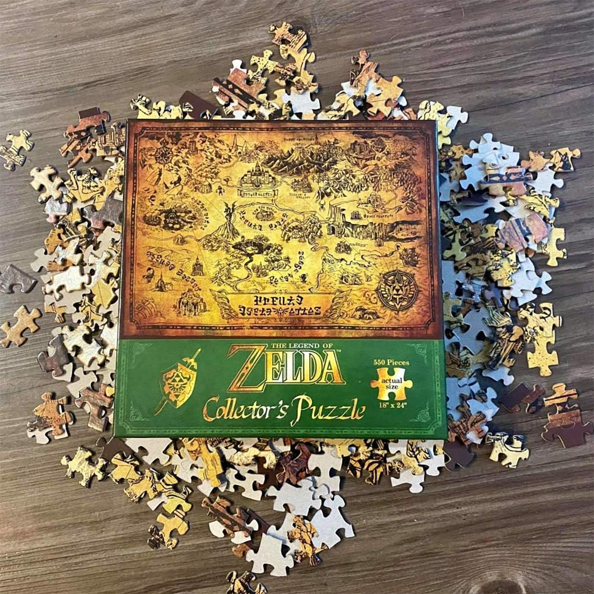 塞尔达传说收藏版拼图海拉鲁大陆世界地图玩具正版 Zelda Puzzle