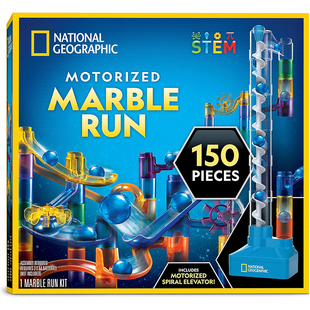 Marble Run Motorized 国家地理电动螺旋电梯轨道滚珠游戏玩具正品