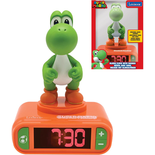 超级马里奥耀西夜灯投影闹钟主题铃声音效玩具正版 Super Mario