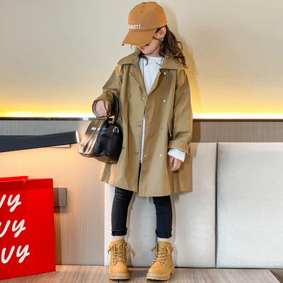 女童风衣春秋装新款外套