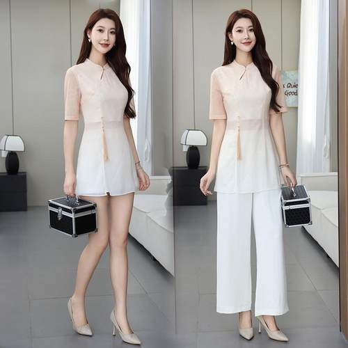 美容师工作服女秋冬养生按摩套装