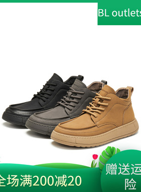 天美意2025冬新款商场同款厚底帅气百搭工装鞋男休闲鞋GZX10DD5