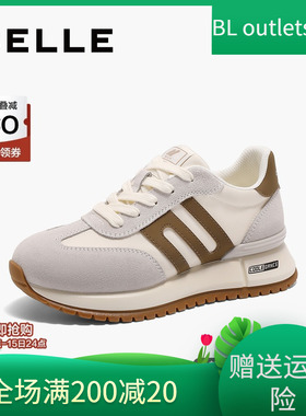 国内专柜正品2025春款百丽阿甘鞋厚底系带复古休闲女鞋D3X1 D3X1D