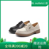 2024春款 百丽牛津鞋 羊皮低跟英伦风女单鞋 国内专柜正品 A7G1 A7G1D
