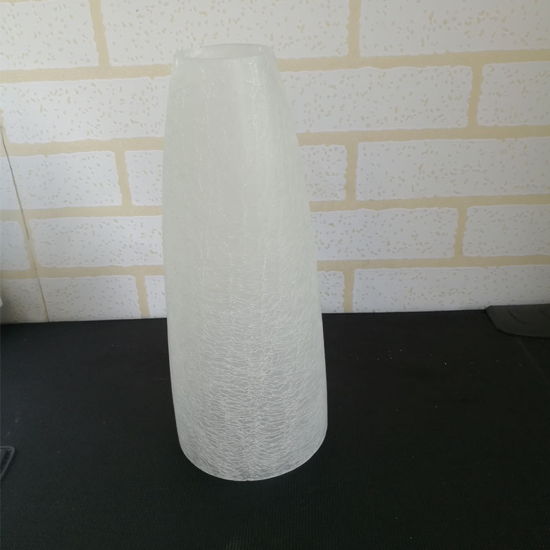 灯具配件 玻璃灯罩 E27灯头灯罩裂纹喇叭灯罩 餐厅 卧室吊灯灯i.图片