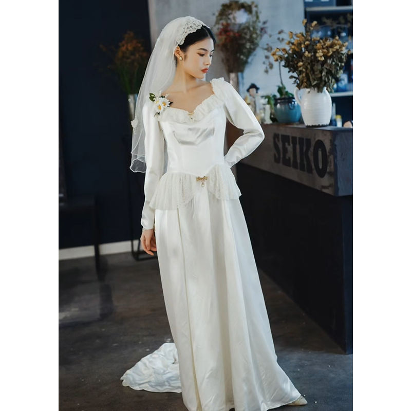 法式复古高级感旅拍礼服