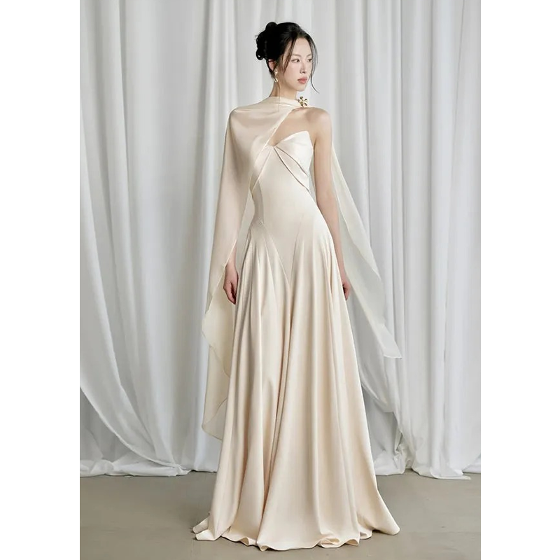 法式抹胸轻婚纱新娘礼服裙