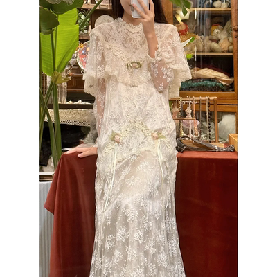 法式复古轻婚纱新娘高级感礼服
