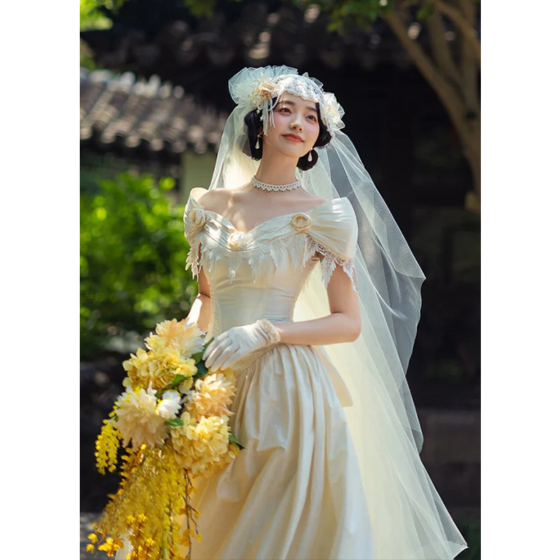 复古民国风轻婚纱氛围感