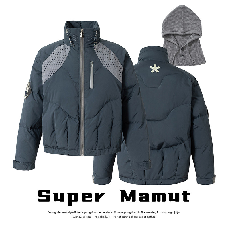 90白鸭绒立领可拆卸羽绒服