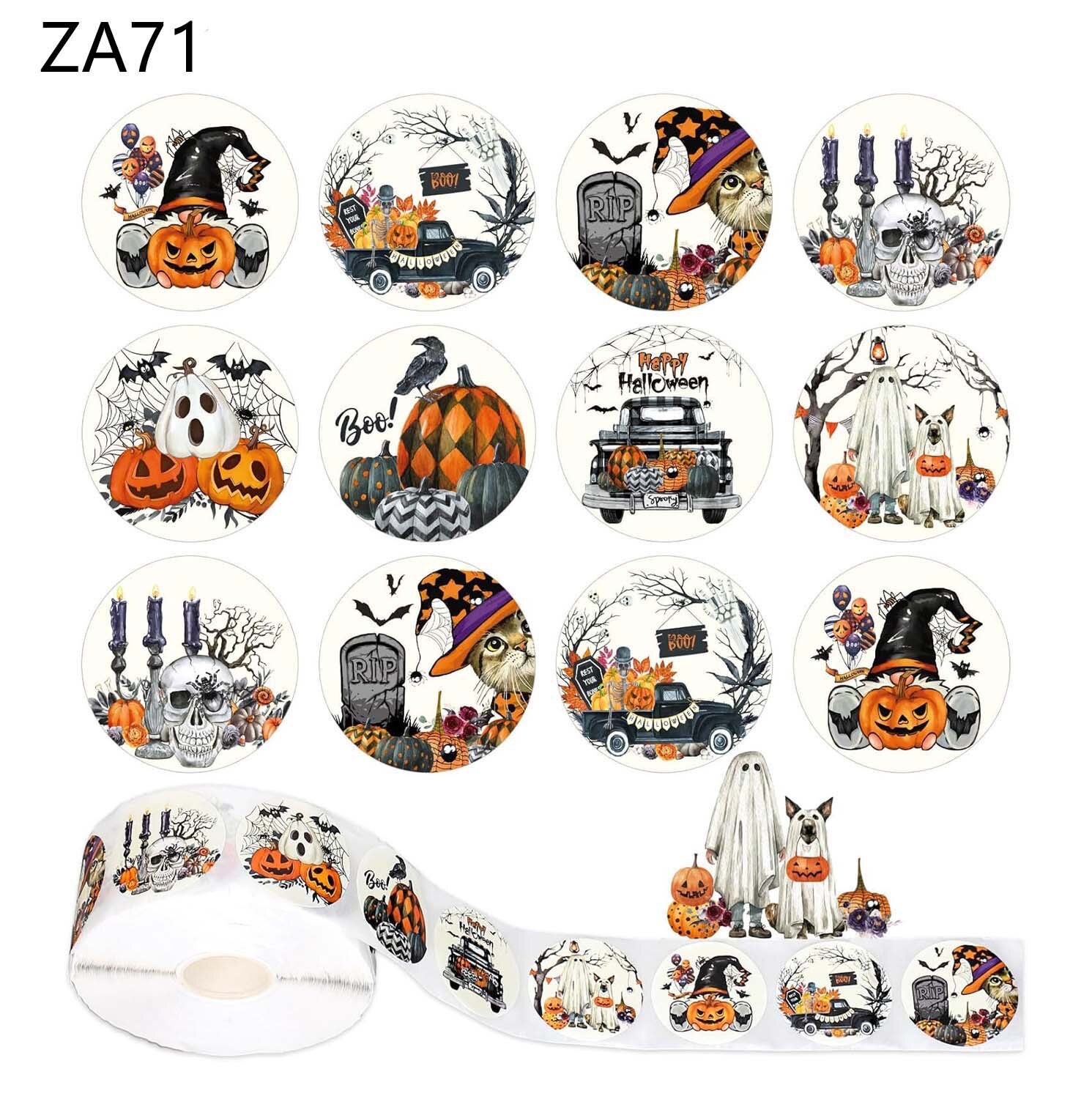 HAPPY HALLOWEEN 万圣节贴纸礼物包装封口贴 Q-ZA71