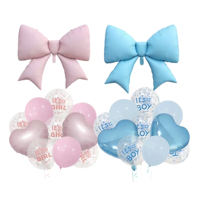 BOY OR GIRL 宝宝性别揭示迎婴派对气球套装 GENDER REVEAL