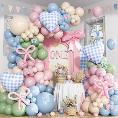 BOY OR GIRL 宝宝性别揭示迎婴派对气球套装 GENDER REVEAL