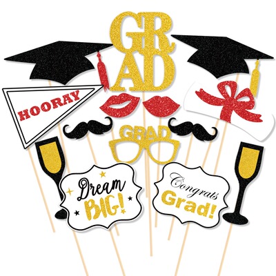 CONGRATS GRAD 毕业派对拍照道具 MF