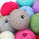 开司米细毛线手工编织宝宝毛衣diy帽子围巾腈纶线马海毛伴侣配线