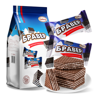 俄罗斯进口奥里奥菲利莫威化358克整袋装威化饼干网红休闲零食品