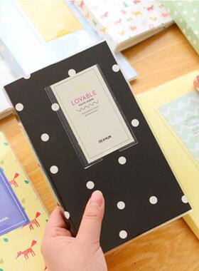 【文具】拍立得小卡收纳册84个卡位贴纸OC卡贴试色卡收集可爱迷你