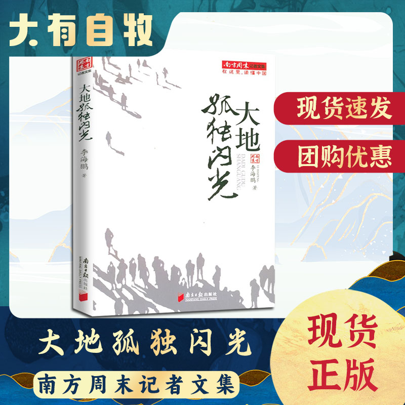 大地孤独闪光 南方周末记者文集 李海鹏著中国现当代文学新中国真实社会的写照曾著佛祖一号线晚来寂静等书籍 书籍/杂志/报纸 传媒出版 原图主图