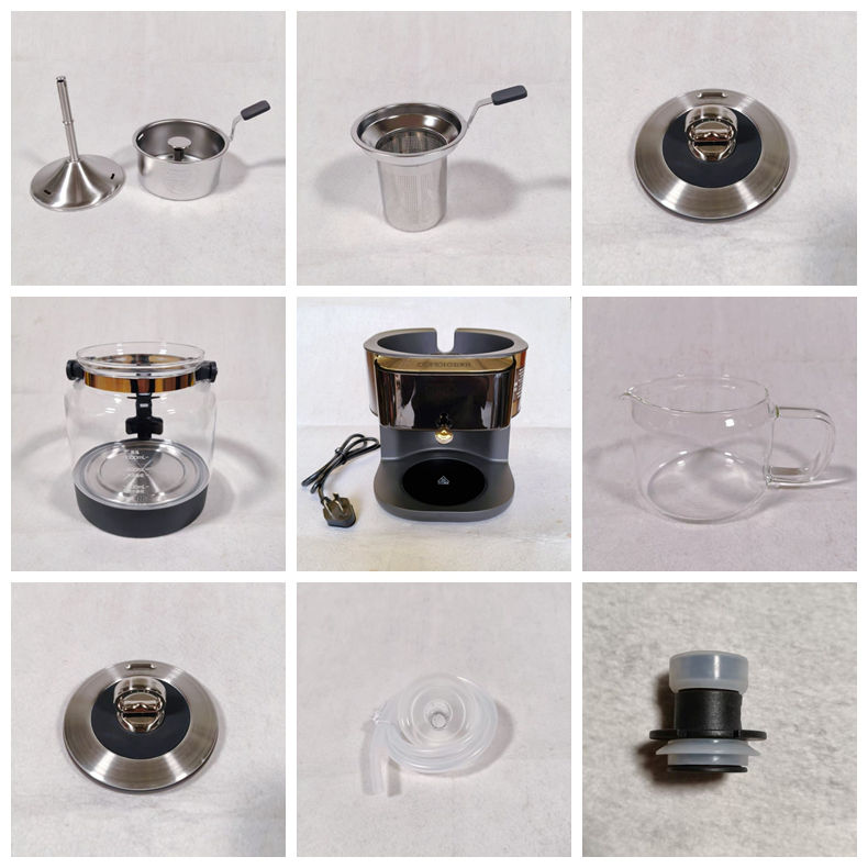 欧美特萃茶机配件过滤网盖公道杯图片