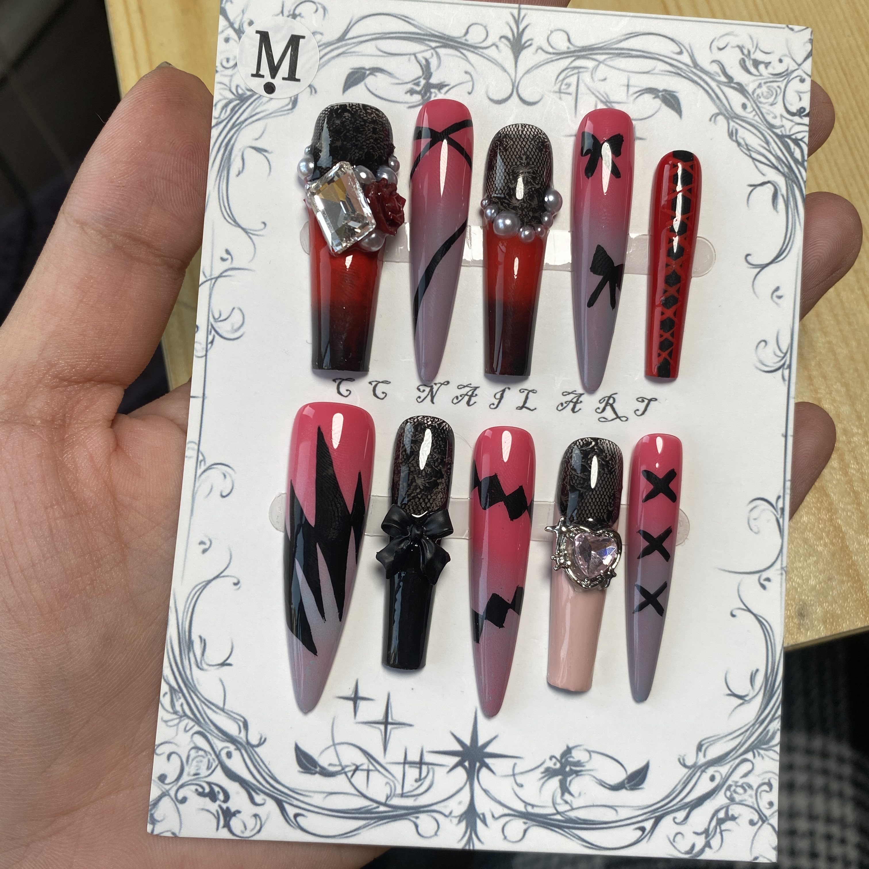 「芭万·希」FGO印象原创痛甲纯手工穿戴甲cosplay妖精骑士崔斯坦