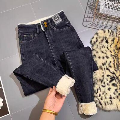 一条过冬！羊羔绒小脚裤加绒长裤