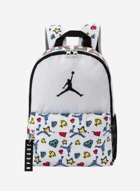 运动休闲经典mini款聚酯纤维书包双肩包小号白色JD2223027TD-001