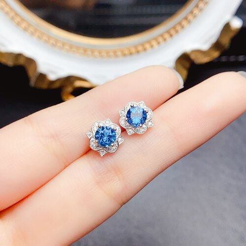 托帕石耳，主石5*5mm